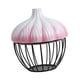 thumbnail image 5 of Cesta para almacenar ajo, material de hierro transpirable, contenedor de almacenamiento decorativo para Rosa, 5 of 9