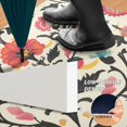 thumbnail image 2 of Yayeee Doormat for Indoor Entrance 32" x 20" Non Slippery Floor Rug, Beige Red Floral, 2 of 8
