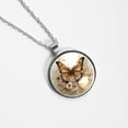 thumbnail image 4 of Butterfly Women's Glass Design Circular Pendant Necklace - Sparkle and Shine with this Elegant Necklace, 4 of 5