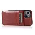 thumbnail image 6 of SaniMore for iPhone 14 Plus 6.7" 2022 Case, Card Slots Case with Flip Kickstand Premium Leather Magnetic Clasp Anti-scratch Anti-drop Heavy Duty Protective Case for iPhone 14 Plus 6.7" 2022, Brown, 6 of 14