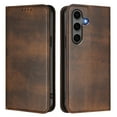 thumbnail image 2 of Allytechgroup for Samsung Galaxy S25 Plus/S25+ Case Folio Stand RFID Blocking [Compatible with MagSafe] Magnetic Wallet Cover with Card Holder/Pockets/ PU Leather Soft TPU Shockproof Cover, Brown, 2 of 16