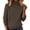 Coffee, variant on cocolona Solid Color Mock Neck Sweaters for Women Raglan Sleeve Basic Knit Sweater Fall Winter Warm Layer Sweater