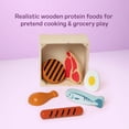 thumbnail image 5 of Melissa & Doug Food Groups Wooden Play Food Set Wit Crate – Protein - 5"x5"x2" - FSC Certified, 5 of 11