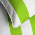 thumbnail image 2 of 2-Piece Outdoor Pillow Covers 18 x 18 inch Patio Decorative Square Throw Pillow Covers (18" x 18" Stripe, Kiwi), 2 of 7