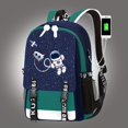 thumbnail image 2 of Mochilas De Astronauta De Dibujos Animados Casuales Para Niños, Mochilas Escolares, Mochilas De Viaje Casuales, 2 of 4