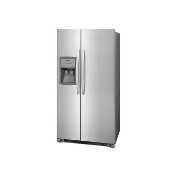 Frigidaire Ffss2325ts Refrigerator Freezer Side By Side With Water Dispenser Ice Dispenser Freestanding Width 33 In Depth 34 5 In Height 70 1 In 22 Cu Ft Stainless Steel Walmart Com Walmart Com