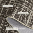 thumbnail image 4 of GlowSol 8'x10' Area Rugs for Living Room, Modern Abstract Area Rug Low Pile Non-Slip Geometric Stripes Carpet, Soft Foldable Bedroom Rug, Brown, 4 of 8