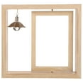 thumbnail image 1 of SHISUYAN Double Sided Rotating Wood Picture Frame Rotating Wood Photo Frame Home Decor with Lamp, 1 of 9