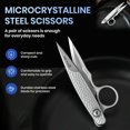 thumbnail image 3 of Tailor Scissors for Cutting Clothes, Upgrade Stainless Steel Sewing Scissors, Rust-Resistant Microcrystalline Steel, Precision Crafting Shears for Gift Wrapping Yarn (1 pcs), 3 of 9
