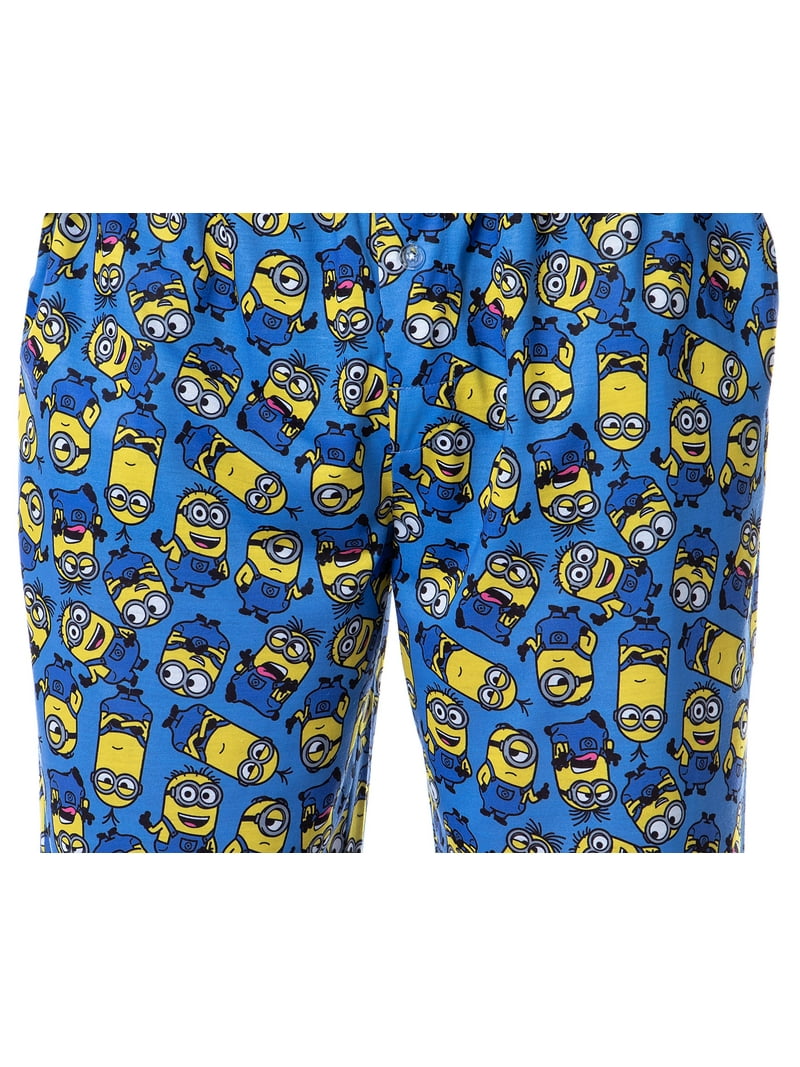 Despicable Me Mens' Minions 1 In A Minion Raglan Sleep Pajama Set