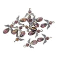 thumbnail image 4 of 12pcs Charms Colgantes de Hadas Antiguo Manualidades de de árbol de Navidad - Púrpura Sunnimix Encantos de ángel facetados de cristal, 4 of 8