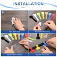 thumbnail image 4 of Uxcell 40-Pack Hook and Loop Cable Ties, 3.5 x 1.1 Inch Adjustable Self-Adhesive Cord Organizer for Desk [White], 4 of 7