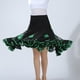 thumbnail image 3 of Elegante de salón, de práctica , larga de columpio, ropa para Rumba Latin Ladies Women Verde Hugo falda de baile, 3 of 7