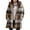 1Coffee, variant on FDGIU Women's Plaid Flannel Shacket - Plus Size Fleece Lined Hooded Coat, Long Sleeve Button-Down Shirt Jacket, Oversized Flannel Hoodie, Warm Winter Zip-Up Coat