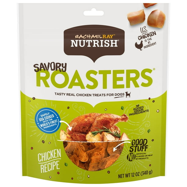 Rachael Ray Nutrish Savory Roasters Dog Treats, Roasted Chicken Recipe, Grain Free 12 Oz