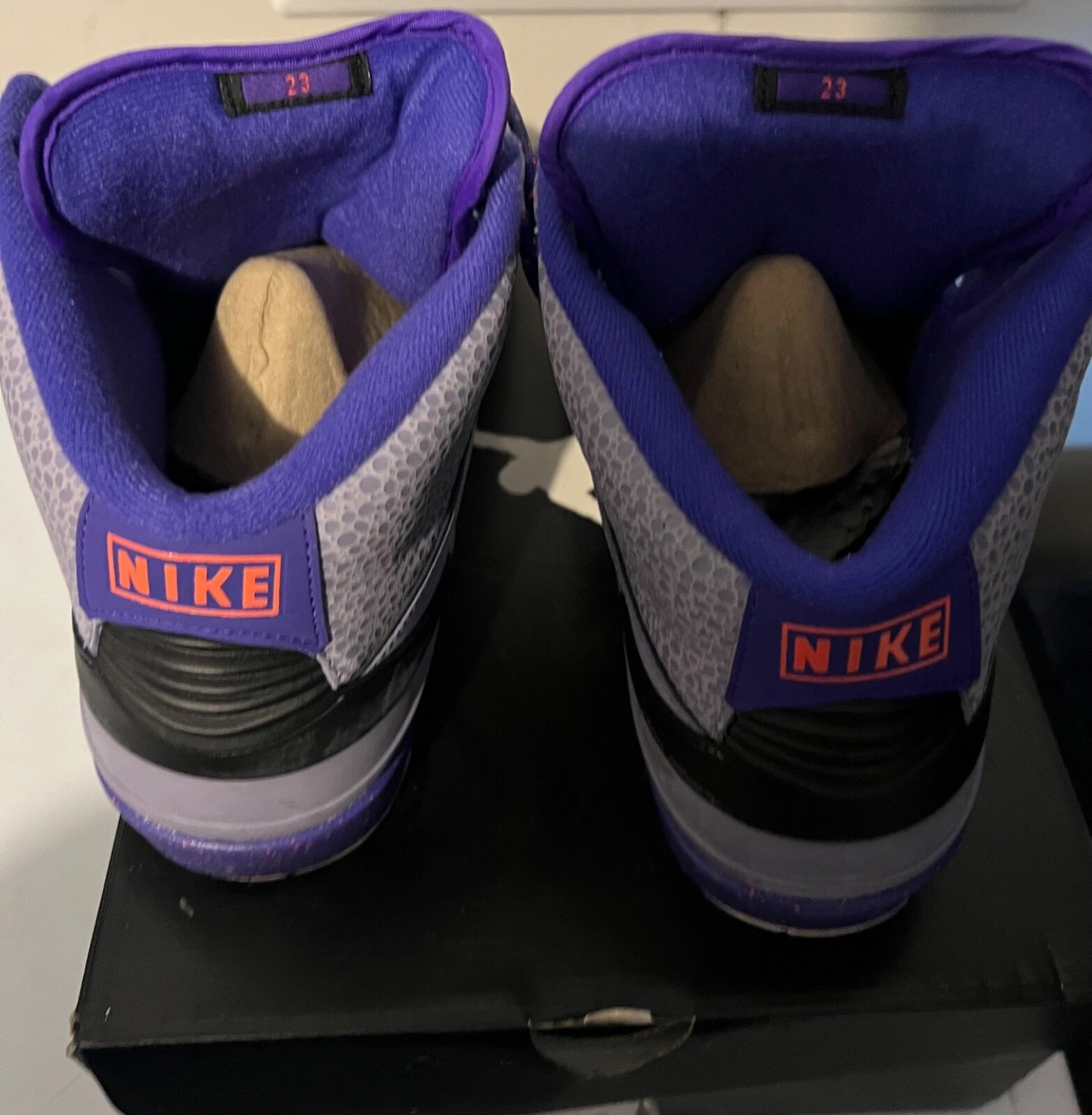 Air Jordan Retro 2 Iron Purple 385475-553 SZ 14 (WORE ONCE