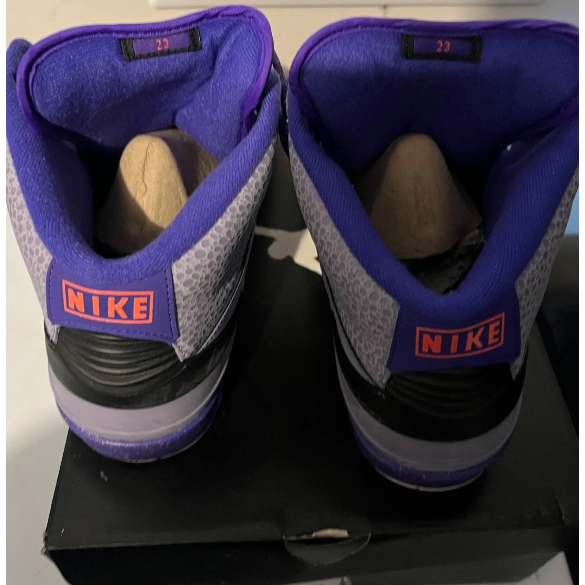 シューズ(男性用) NIKE AIR JORDAN 2 Retro Iron Purple Jordan 2