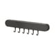 thumbnail image 2 of Qazbgdl - Soporte de Pared para Cuchillos y Raspadores Sin Taladro | Organizador de Utensilios de Cocina con 6 Ganchos | Almacenamiento de Plástico Negro o Blanco para Toallas y Llaves, 2 of 6
