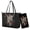 Black- Skeleton Rose, variant on TSOVTHRID Sunflower Skull Print Purses and Handbags for Women, Tote Shoulder Bag Trendy, Leather Satchel Bag, Top Handle Handbag with Matching Purse