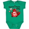 thumbnail image 3 of Inktastic Happy Canada Day Cute Red Beaver with Canadian Flag Boys or Girls Baby Bodysuit, 3 of 5