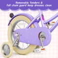 thumbnail image 4 of XJD 14 Inch Girls Bike for 3-5 Years Old Toddlers and Kids, Kid's Bicycle with Basket and Bell Training Wheels, Kid's Bike with Kickstand & Adjustable Seat Handlebar Height, 4 of 8