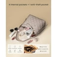 thumbnail image 4 of LOVEVOOK Purses for Women Soft Leather Hobo Handbags Quilted Crossbody Bag Designer Carteras Para Mujer Bucket Purse, 4 of 6
