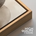 thumbnail image 6 of Framed Canvas Print Abstract Wall Art Neutral Boho Decorative for Living Room Bedroom - 16"x16" NATURAL, 6 of 8