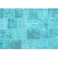thumbnail image 1 of Ahgly Company Indoor Rectangle Patchwork Light Blue Transitional Area Rugs, 2' x 3', 1 of 4
