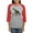 Heather/Red, variant on CafePress - Cycling Tyrannosaurus Rex Long Sleeve T Shirt - Womens Baseball Tee