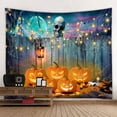 thumbnail image 3 of Tapiz de Halloween con forma de calabaza y horror con forma de esqueleto, 200 x 150 cm, 3 of 3