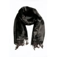 thumbnail image 2 of Sakkas Two Tone Rose Pashmina Scarf / Stole / Wrap - Black / Gray - One Size, 2 of 4