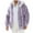 Purple, variant on Men's Winter Coat Hooded Long Sleeve Fleece Lined Zip Up Solid Jacket With Pockets Light Blue 3XL