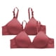 thumbnail image 1 of Puntoco Sujetadores sin aros para mujer Sujetadores de uso diario transpirables con botones en el medio y estampados sin aros de acero para mujer, 1 of 3
