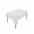 thumbnail image 2 of Boho Gray Tablecloth Rectangle Table Cloth 52x70, Waterproof Tablecloth Outdoor Table Cloth, White Chevron Stripes Abstract Geometric Washable Table Cover for Kitchen Dinning Party, 2 of 8