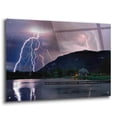 thumbnail image 2 of Epic Art 'Lightning Campground' by Mike Jones, Acrylic Glass Wall Art, 36"x24", 2 of 8