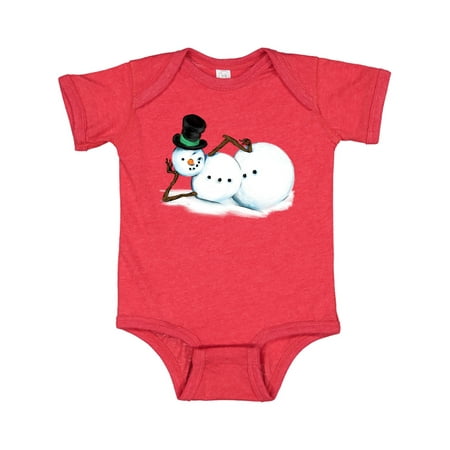 

Inktastic Sassy Snowman in Top Hat Gift Baby Boy or Baby Girl Bodysuit