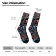 thumbnail image 2 of Vsdgher Paisley Crew Socks for Men & Women, Breathable Casual Athletic Ankle Socks, 2 of 6