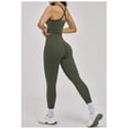 thumbnail image 3 of AEXTO Womens Workout Sets Two Piece Spaghetti Strap Tank Top Matching High Waist Leggings Gym Work Out Clothes, 3 of 15