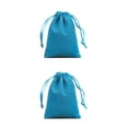 thumbnail image 2 of Minnieouse Estuche para joyas Bolsas pequeñas con cordón Anillos Empaquetado Artículos de regalo Artesanías Regalos móviles Pocket Lago Azul-15*20 2piezas, 2 of 6