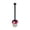 A003- Black, variant on Mushroom Bathroom Decor Whimsical Toilet Brush Set 15 Inch Red White Spotted Bathroom Decor and Accessories Cute Functional Home Decoration 1 Piece