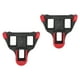 thumbnail image 4 of TB-011 Calas universales para bicicleta de carretera Juego de calas para pedales de ciclismo autoblocantes flotantes de 6 gradosNegro Rojo, 4 of 10