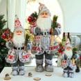 thumbnail image 2 of Adornos navideños de muñeco de Papá Noel de gran tamaño de 60 cm para fiestas de Año Nuevo 2023, accesorios navideños para escaparates, decoraciones para el hogar, 2 of 5