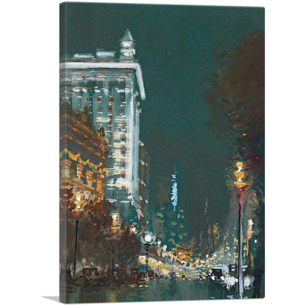 ARTCANVAS Collins Street Melbourne Canvas Art Print by Hyde