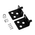 thumbnail image 1 of Elodie 2 Pcs Supports d'Angle en Métal Robustes pour Armoire Placard Noir, 1 of 8