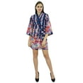 thumbnail image 1 of Bimba Women Short Cotton Robe Floral Printed Bridesmaid Getting Ready Robe, 1 of 7