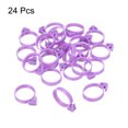 thumbnail image 3 of 24pcs Pastry Bag Ties Icing Bag Ties Silicone Decoration Piping Bag Clips for Cupcakes Cookies, Purple, 3 of 6