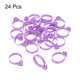 thumbnail image 3 of 24 piezas de ataduras para bolsas de pastelería, ataduras para bolsas de glaseado, clips de decoración de silicona para cupcakes y galletas, morado, 3 of 6