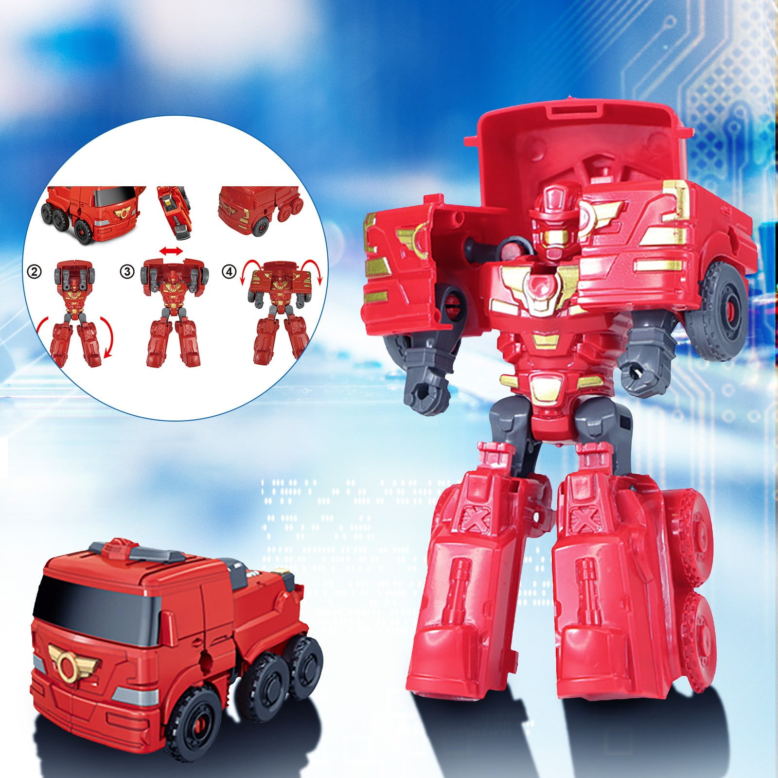 HTTDD Deformation Toys Skipjack Kids Deformation Robot Action Figure as Gift for Boys and Girls Suitable for Children and Adults Toy Trucks