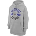 thumbnail image 2 of Women's G-III 4Her by Carl Banks Heather Gray Baltimore Ravens City Graphic Team Fleece Pullover Hoodie, 2 of 4