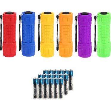 Dorcy 1D LED Flashlight - 55 Lumen Basic Flashlight With 11 Hour Runtime, Assorted Colors